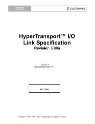 HyperTransport Specification 3.0 Revision A