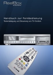 ReelBox Series - Kurzanleitung Fernbedienung - Reel Multimedia