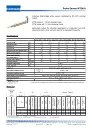 Probe Sensor WTG(H) - MESSOTRON Hennig GmbH & Co KG