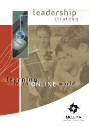 Leadership strategy: learning in an online world - Ministerial Council ...