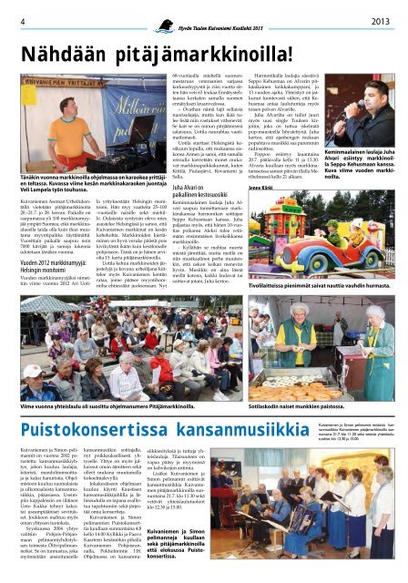 Kuivaniemi KesÃ¤lehti 2013 - PudasjÃ¤rvi-lehti ja VKK-Media Oy