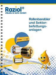 Prospekt Rollenbandöler - Raziol