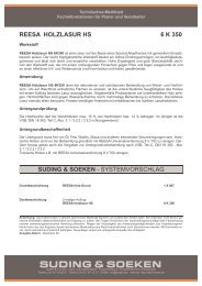 reesa holzlasur hs 6 k 350 - Suding & Soeken GmbH & Co. KG