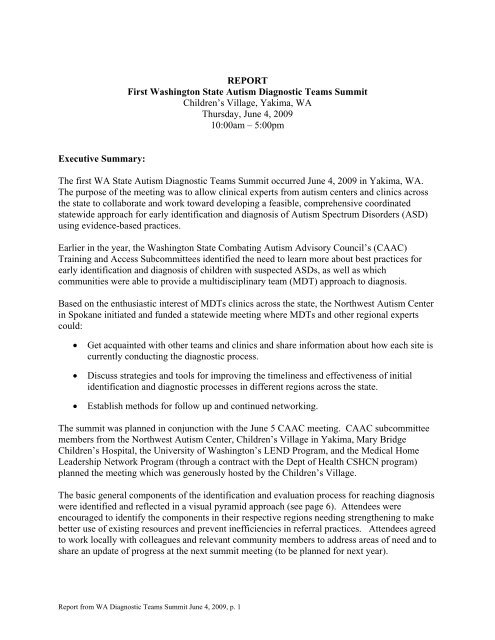 REPORT First Washington State Autism Diagnostic Medical Home report-first-washington-state-autism-diagnostic-medical-home