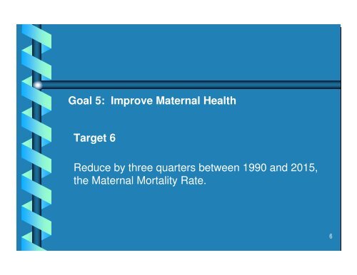 Millennium Development Goals and Poverty - UP Academy