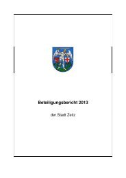 Beteiligungsbericht 2013 - Stadt Zeitz