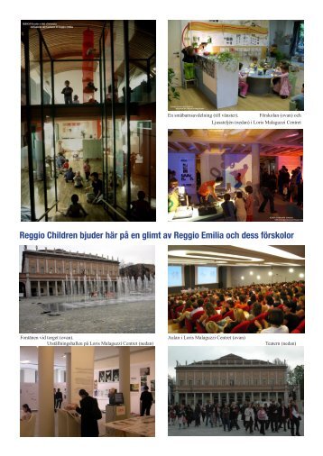 Reggio Children bjuder här på en glimt av ... - Reggio Emilia  Institutet