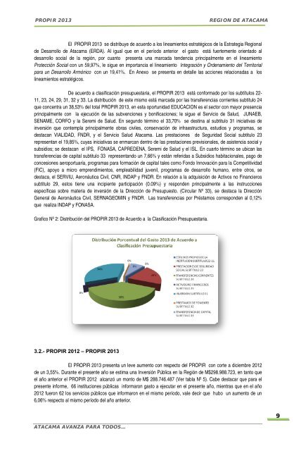 principales acciones financiadas por el sector pÃºblico y resultados ...
