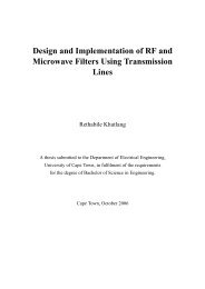 Design and Implementation of RF and Microwave Filters Using ...