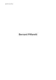 Bernard Piffaretti - Galerie Frank Elbaz