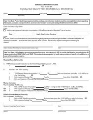 Immunization Form - Genesee Community College