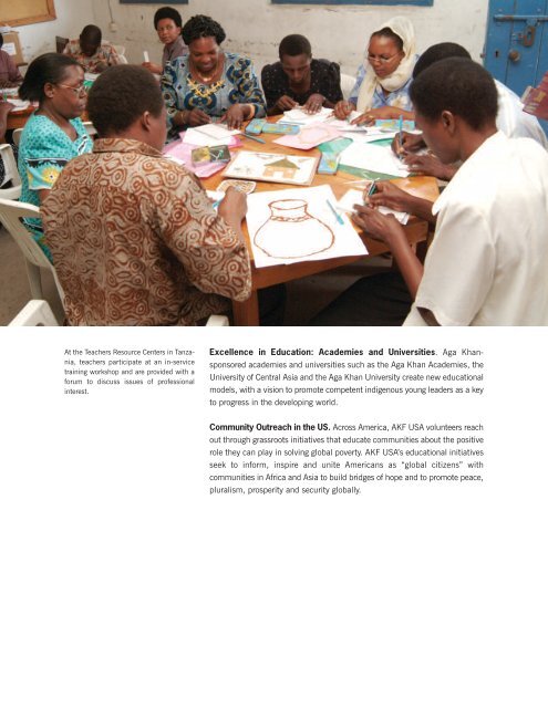 2010 Annual Report: Education - PartnershipsInAction