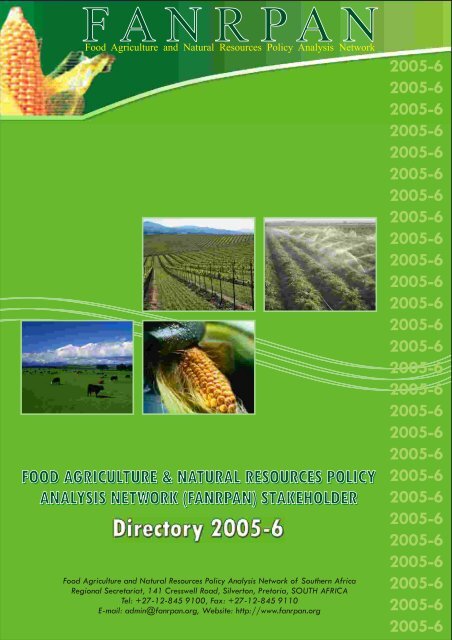 FANRPAN Directory 2005 260806