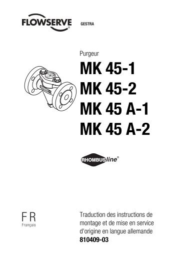 MK 45-1 MK 45-2 MK 45 A-1 MK 45 A-2 - Gestra AG