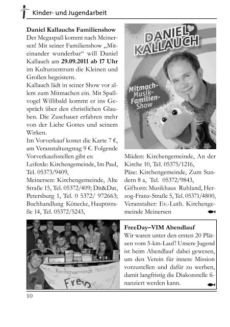 Ausgabe 4/2011 - Ev.-luth. Kirchengemeinde Meinersen