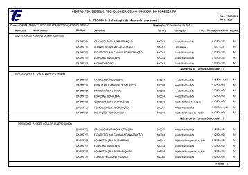 11.02.04.99.18 SolicitaÃ§Ã£o de MatrÃ­cula( por curso ) CENTRO FED ...