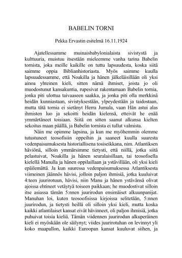 1924 11 16 Babelin torni.pdf - Pekka Ervast