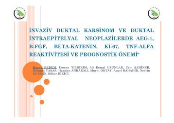 invaziv duktal karsinom ve duktal intraepitelyal neoplazilerde aeg-1 ...