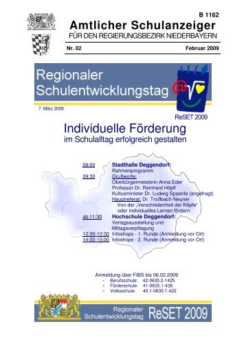 Schule aktuell - Die Regierung von Niederbayern