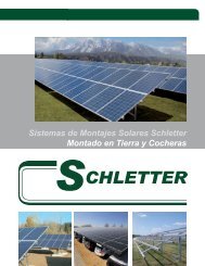 Sistemas de Montajes Solares Schletter Montado en ... - Schletter Inc.