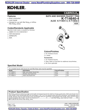 K-T14640-4 - NeedPlumbingSupplies.com