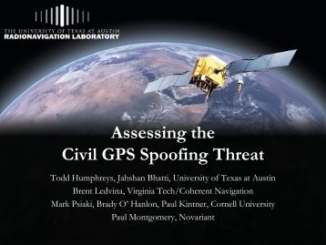 Assessing the Civil GPS Spoofing Threat