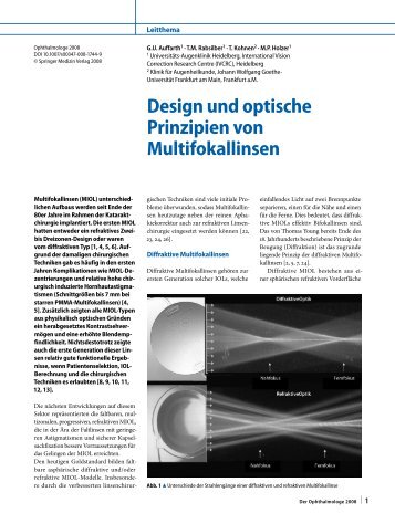 Design und optische Prinzipien von Multifokallinsen