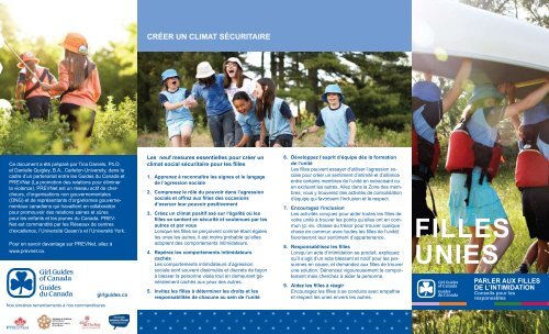 FiLLEs uniEs - Girl Guides of Canada.