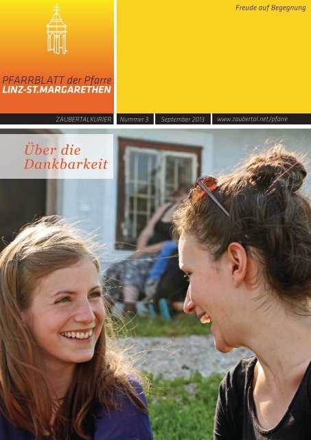 Über die Dankbarkeit - Pfarre Linz - St. Margarethen