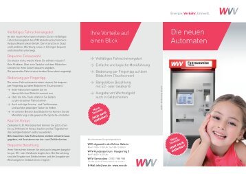 Die neuen Automaten - VVM