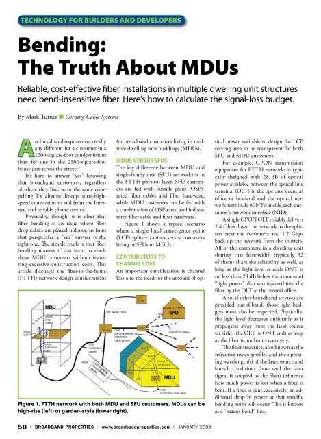 MDU Fiber Technology - Broadband Properties