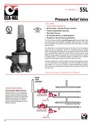 Pressure Reducing Valve Model E-55 L - Steven Brown & Associates