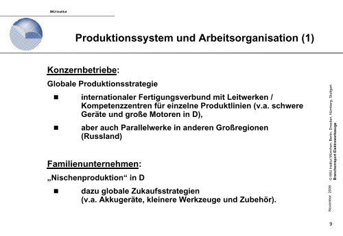 Branchenreport Elektrowerkzeuge - IG Metall Region Stuttgart