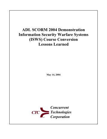 Information Security Warfare Systems - CTC Bremerton Instructional ...