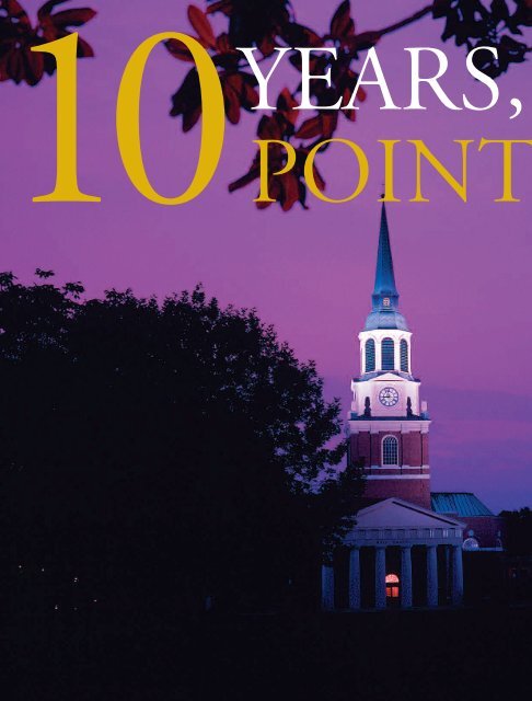 Wake Forest Magazine December 2003 - Past Issues - Wake Forest ...