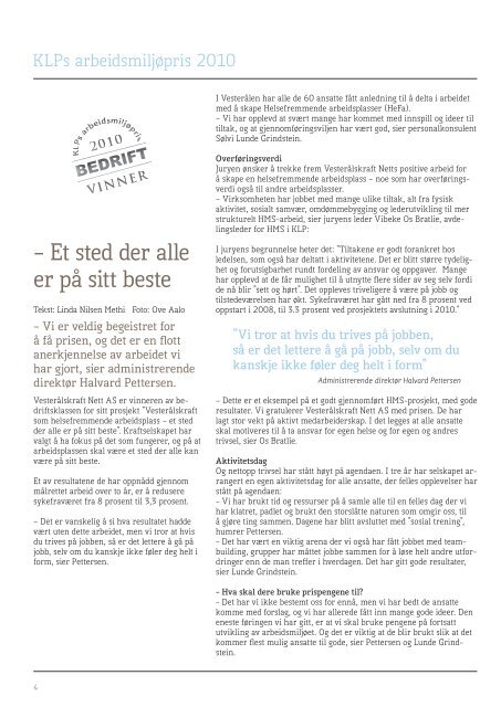 ForsikringsNytt nr 1/2011 (pdf) - KLP