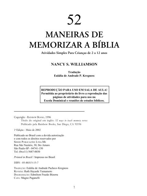 MANEIRAS DE MEMORIZAR A BÃBLIA - EdiÃ§Ãµes Vida Nova