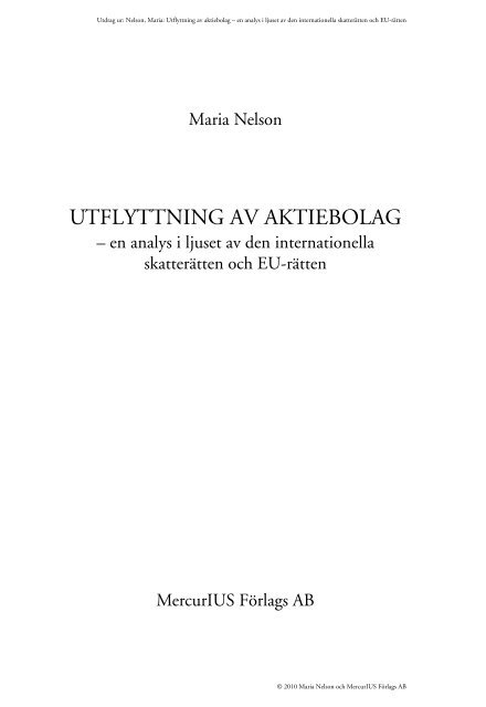 Utdrag ur boken (PDF) - Handelshögskolan i Stockholm