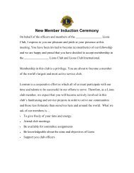 New Member Induction Ceremony - Fonddulaclions.org