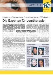 PTE-Aktuell_Februar 2007 (PDF, 880 kB) - Lerntherapie