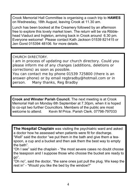 Crook Magazine 2010 08-09.pdf - The Parish of Crosthwaite and Lyth