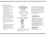 Catechesis of the Good Shepherd flyer - Diocese of Erie