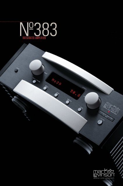 No383 Brochure - Mark Levinson