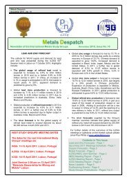 Metals Despatch - International Nickel Study Group