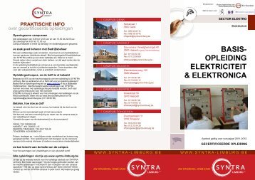 basis- opleiding elektriciteit & elektronica - SYNTRA Limburg