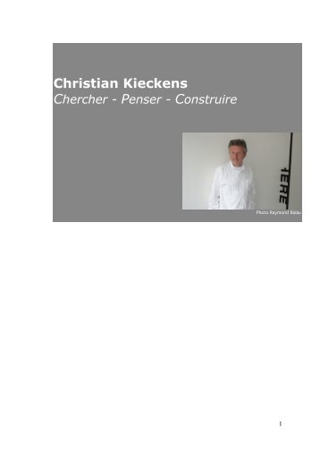Penser - Construire - Christian Kieckens Architects