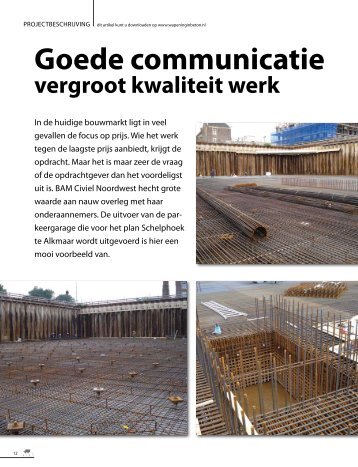 Goede communicatie - Wapening in Beton