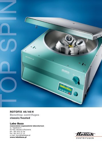 ROTOFIX 46/46 H Benchtop centrifuges classic/heated - Labo Baza