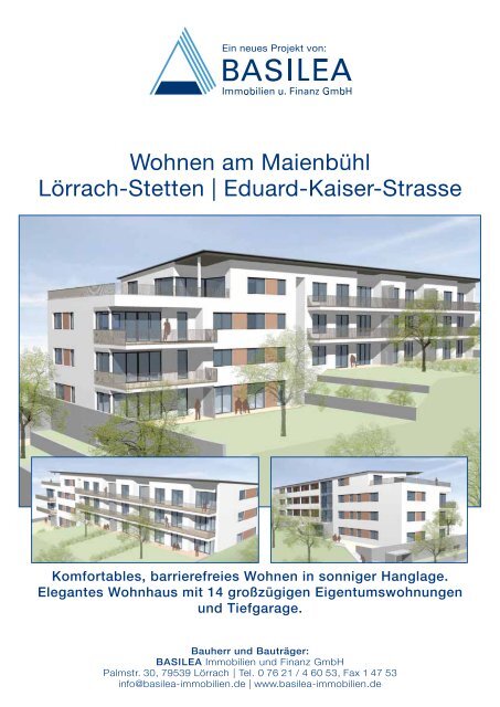 Wohnen am Maienbühl Lörrach-Stetten | Eduard-Kaiser-Strasse