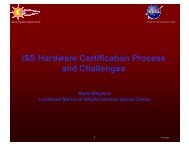 ISS Hardware Certification Process and Challenges - Wrmiss.org
